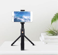 Mini Portable Gimbal Bluetooth Wireless Selfie Stick with Tripod Stabilizer for Phone | 3-in-1 Stabilizing Gimbal, Tripod, and Extendable Stick