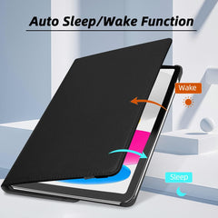 iPad 10th Gen 10.9" Leather Case – 360° Rotating Smart Folio Cover with Auto Sleep/Wake, Shockproof Protection & Multi-Angle Stand for Work, Travel & Daily Use (Multi Colour)