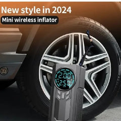 4-in-1 Portable Car Jump Starter, Air Pump, Power Bank | Emergency Battery Booster, Tire Inflator, and Portable Charger with LED Light