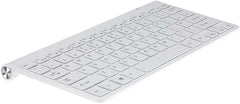 White Compact Wireless Keyboard and Mouse Combo – Slim, Portable 2.4GHz Set with Silent Keys, Smooth Navigation, and Long Battery Life for Home, Office & Travel