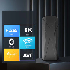 Universal TV Stick with Alcatel Voice Remote – Smart Streaming Device for Google, YouTube, Fire TV, Netflix, Prime Video, Disney+ & More with Voice Control