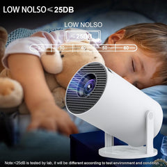 130-Inch Portable Family Projector | Android 11 Smart Mini Projector | 720P HD Home Theater & Camping Projector with WiFi and Bluetooth Connectivity