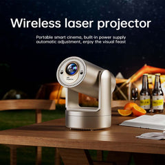 Mini Portable Projector - Pocket Pico 3D Projector with Built-In Speakers, WiFi & HDMI Connectivity, Compact for Home Theater, Outdoor Movies, Business & Education Presentations