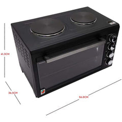 OE-1415 35L Electric Oven Toaster Grill – 6-in-1 Countertop Oven with Convection, Rotisserie, Pizza Function, Adjustable Temperature, Timer, Versatile Cooking Appliance