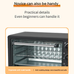 18L Multifunction Toaster Oven – 6-in-1 Convection Electric Oven with Pizza Maker, Bake, Roast, Broil, Toast & Warm Functions for Home Kitchen
