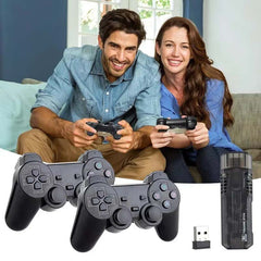 X8 Android TV Box 8K HDR | Game Console Double System, 10,000+ Classic Games, Dual Controller Support, Android TV Stick with Chromecast, Google Assistant, 5G WiFi Compatible