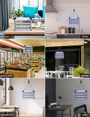 Electric Bug Zapper – 20W UV Mosquito Killer Lamp with 2800V High-Voltage Grid, Plug-In Hanging Indoor Insect Trap for Flies, Mosquitoes & Moths