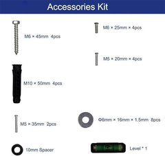 Universal TV Wall Mount with Shelf | Heavy-Duty Bracket for 34–81 Inch TVs & Monitors | Adjustable, Secure, and Easy to Install