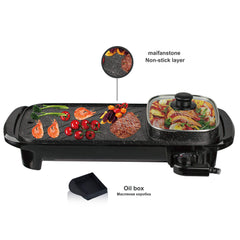 Customized Homemade BBQ Grill – Electric Smokeless Indoor Grill with Built-In Hot Pot | Dual-Use Cooking Appliance for Family Meals & Home Dining