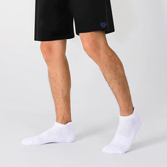 8 Pairs Men’s Breathable Cotton Ankle Socks (White) – Lightweight, Soft & Moisture-Wicking Low Cut Socks for Daily Wear, Running, Gym & All-Season Comfort
