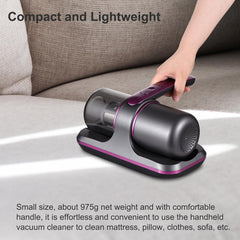 100W Cordless Mattress Vacuum with UV Light, 8000Pa Suction Power, 2-Speed Modes & 250ml Dust Cup – Deep Cleaner for Bedding, Sofa & Clothes