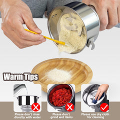 1000W Commercial Grain Mill Grinder – 200g High-Speed Electric Grinder for Spices, Herbs & Flour, Stainless Steel Superfine Pulverizer for Home & Kitchen Use