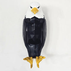 3D Bald Eagle Wall Night Light - Realistic Wing-Shaped LED Art Lamp, Stunning Home Decoration for Bedroom, Living Room, Office & Study (Warm & White Light)