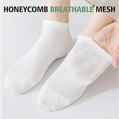 10 Pairs Men’s Breathable Cotton Ankle Socks – Ultra Lightweight, Moisture-Wicking, Soft & Comfortable Everyday Low-Cut Socks for Running, Gym, Office & All Seasons