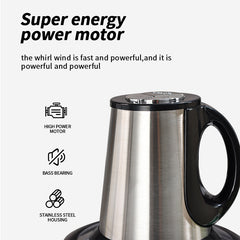 Stainless Steel Electric Blender & Meat Grinder – Portable Multifunction Food Processor for Kitchen – Powerful, Low-Noise, Safe Design for Smoothies, Sauces & Minced Meat