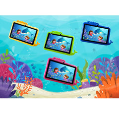 M51TB Kids Tablet – 7" HD Android Tablet with 64GB Storage, 3000mAh Battery, 5G WiFi, Durable Kid-Proof Case & Multi-Color Design for Learning & Entertainment