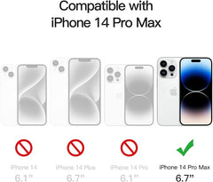 Compatible Magnetic Phone Case with Camera Control – Military-Grade Shockproof Protection for iPhone 14, 14 Plus, 14 Pro & 14 Pro Max