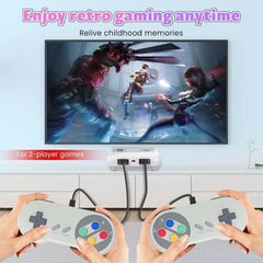 Retro Classic 620-Game Console with Dual Controllers – Plug & Play Mini Gaming System with AV Output – Fun Easter Gift for Kids & Adults