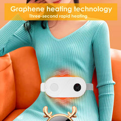 Electric Heating Pad for Cramps | Upgraded Portable Cordless Heating Pad with Adjustable Heat Settings & Soft White Design for Menstrual Relief, Back Pain & Muscle Comfort