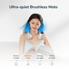 Mini Neck Fan – Bladeless, Rechargeable Personal Cooler with 3-Speed Settings, Portable Air Circulator, Hands-Free Design for Outdoor, Sports, Summer Comfort