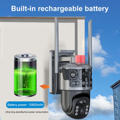 VC13-4G PRO WiFi Solar Camera – 6MP/8MP 4G AI Smart CCTV with Full Color Night Vision, PIR Motion Detection, SIM Card & Cloud Storage Support