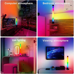 Smart LED Light Bar RGB Lights | Bluetooth App Remote Control, 3-in-1 16 Million Colors, TV Backlight for Room, Movies, PC, Gaming Setup - 2PCS