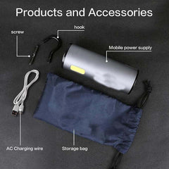 Multi-Functional Portable Power Supply | 12W USB Rechargeable Emergency Light | Ideal for Outdoor Camping, Hiking, and Tent Lighting | Compact Power Backup