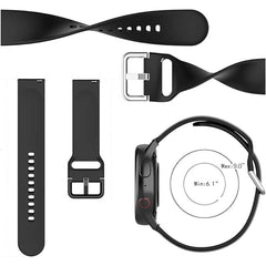 Universal Smart Watch Band – Soft Silicone Replacement Strap Compatible with Pixel, Samsung Galaxy & Apple Watches, Adjustable Comfortable Sport Wristband (Multi-Colours Available)