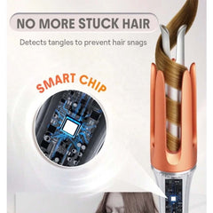 Fully Automatic Hair Curler – Negative Ion Technology for Effortless Styling, Create Lazy Curls & Big Waves with Hair-Friendly Ceramic Barrel, Fast Heating Electric Styler