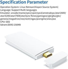 Retro Game Stick M15 | 64GB Plug & Play TV Gaming Console | 20,000+ Classic Games | 4K HDMI-Compatible Output with Dual Wireless Controllers