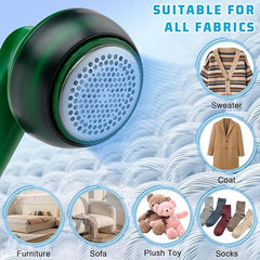 Rechargeable Lint Remover | Portable Fabric Shaver for Clothes, Furniture & Upholstery | Electric Fuzz Remover for Sweaters, Sofas & Blankets
