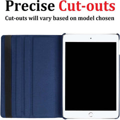 360° Rotating Case for iPad 10.2/10.5 – PU Leather Smart Cover with Auto Sleep/Wake, Multi-Angle Stand & Full Protection (Multi Colour)