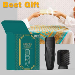 Electric Comb Incense Burner | Black Oud Arabic Hair Bakhoor Comb | Portable Aromatic Styling Tool for Home, Salon, and Personal Use