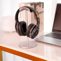 Universal Headphone Stand – Premium Aluminum Headset Holder with Stable Base | Desk Organizer for Gaming, Office & Studio Use | Fits All Headphone Sizes (Multi-Colour)