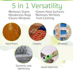 X5 Mop 5-in-1 Handheld Steam Cleaner – Powerful All-Purpose Steam Cleaning System with 11-Piece Accessory Kit for Floors, Windows, Garments & More