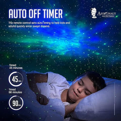 Astronaut Galaxy Star Projector Night Light | LED Nebula Lamp with Timer & Remote | Starry Sky Ceiling Light for Bedroom, Gaming Room & Home Theater