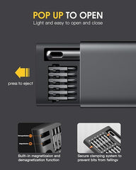 51 in 1 Precision Screwdriver Set | Portable Repair Tool Kit with 48 Magnetic Bits, Torx & Hex Drivers | Ideal for Electronics, Laptops & Phones