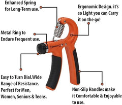 Adjustable Hand Grip Strengthener – 10-60kg Resistance Trainer for Forearm, Wrist & Finger Exercise, Muscle Building, Stress Relief & Rehabilitation Therapy, Portable Fitness Tool