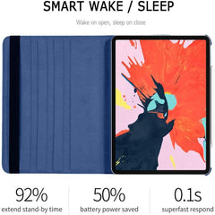 iPad Pro 12.9" Case (2015–2017) – 360° Rotating Wallet Folio with Auto Sleep/Wake, Card Slots & Shockproof Protection (Multi Colour)