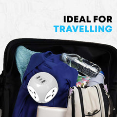 7-in-1 Multi Plug Extension Adapter with 4-Way Wall Outlet, Fast Charging USB Ports, Compact Cordless Power Extender for Home, Office, Travel Use