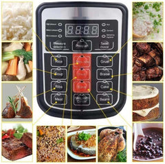 12L Smart Digital Pressure Cooker – Multi-Function Electric Rice Cooker with Non-Stick Inner Pot, LED Display & Stainless Steel Body for Fast, Healthy Cooking