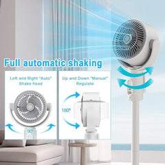 Home Smart Electric Air Cooling Fan – Quiet, Portable Air Circulation System with Remote Control