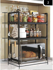 Adjustable 4-Layer Kitchen and Bedroom Storage Rack – Mobile, Compact, and Versatile Organizer with Adjustable Shelves