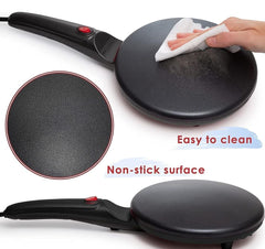 Electric Pancake & Crepe Maker with Auto Power-Off | Non-Stick Hot Plate Cooktop with Automatic Temperature Control