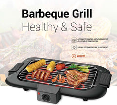 Smokeless Indoor/Outdoor Electric Grill | Adjustable Portable Tabletop Grill for Year-Round BBQ
