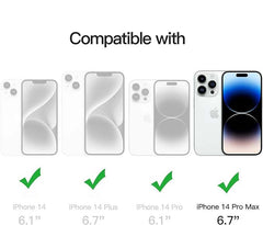 MagSafe Compatible Magnetic Phone Case | Military-Grade Shock Protection for iPhone 14 Series