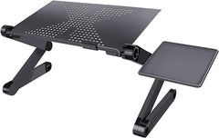 Adjustable Aluminum Laptop Desk | Portable Folding Stand for Laptops & Tablets