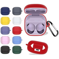 Silicone Case Compatible with Samsung Galaxy Buds 2 Pro/2/Pro/Live – Shockproof Protective Cover with Keychain, Durable & Stylish Earbuds Case (Multi-Color)