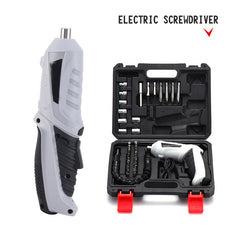 Cordless Screwdriver | Household Small Electric Drill | Rechargeable Screw Set with Multi-Function Lithium Battery | 5 Torque Settings & LED Light
