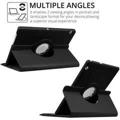 360° Rotating Leather Case Compatible for Huawei MatePad 10.1 T6/X6 – Premium PU Smart Cover with Auto Wake/Sleep, Multi-Angle Viewing & Full Protection (Multi-Colour)